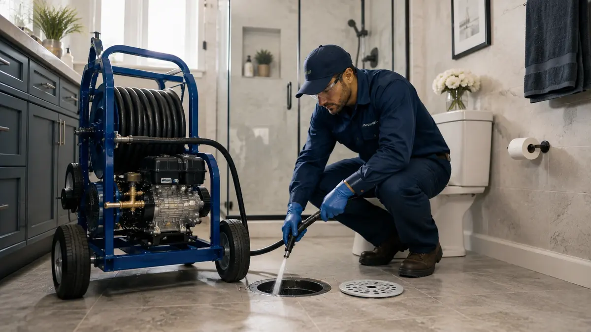 Bathroom Drain Hydro Jetting in Sunset Beach