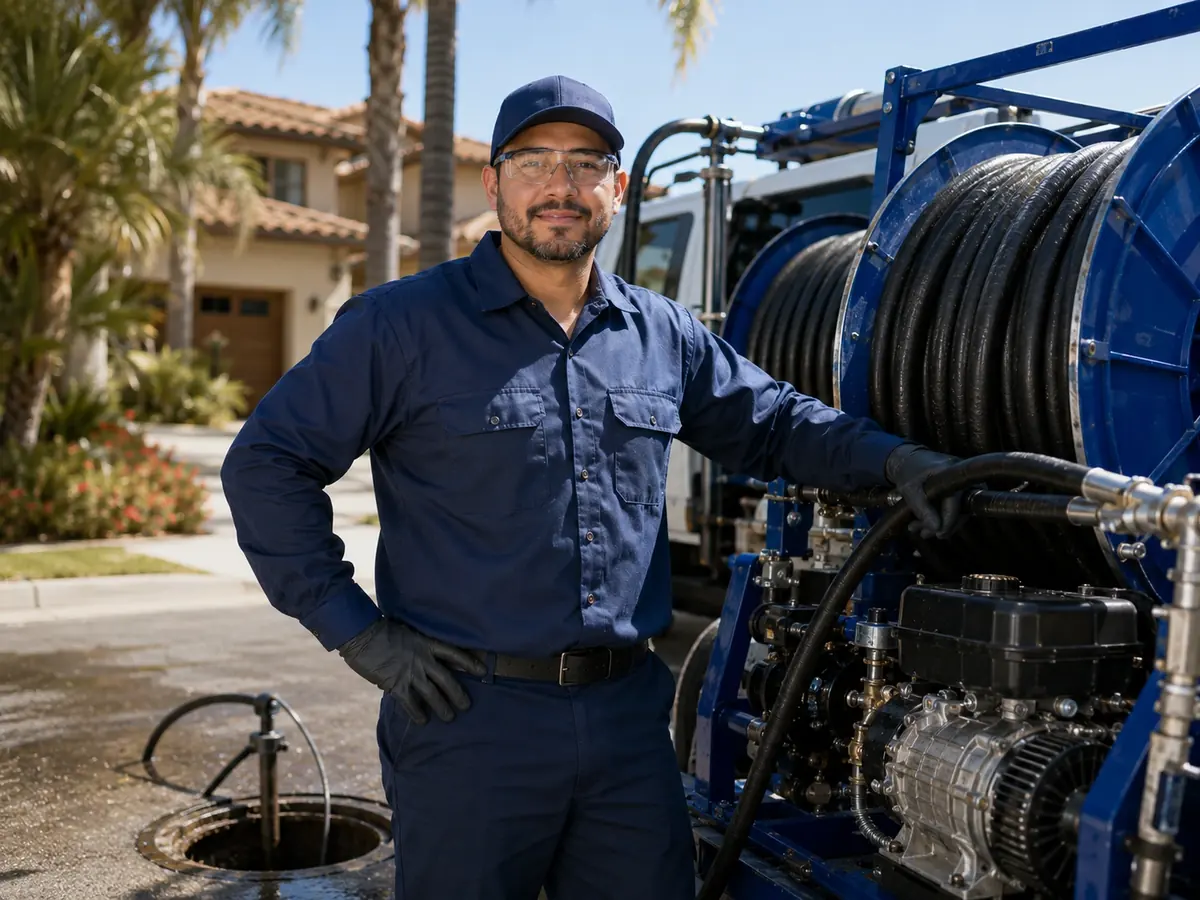 Hydro jet sewer cleaning in Sunset Beach