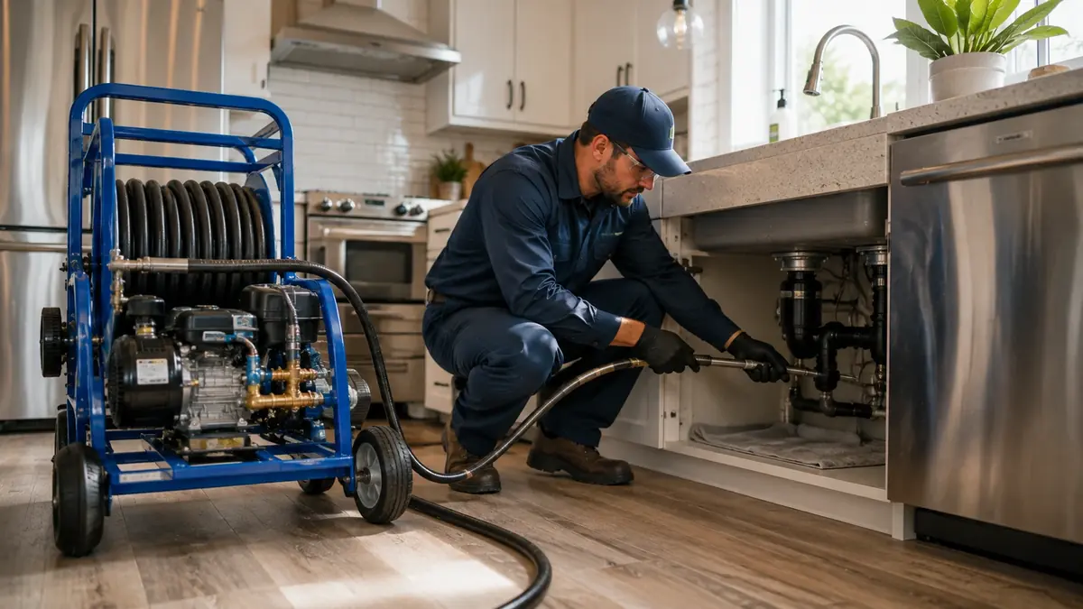 Kitchen Drain Hydro Jetting in Sunset Beach