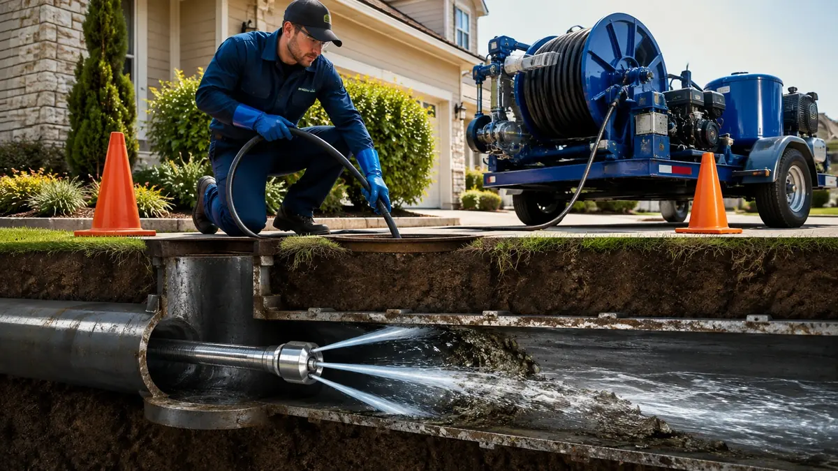 Main Sewer Line Hydro Jet Cleaning in Sunset Beach