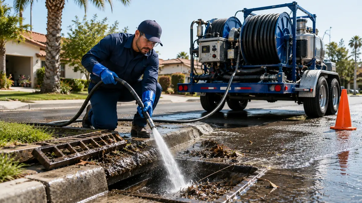 Storm Drain Hydro Jet Cleaning in Sunset Beach