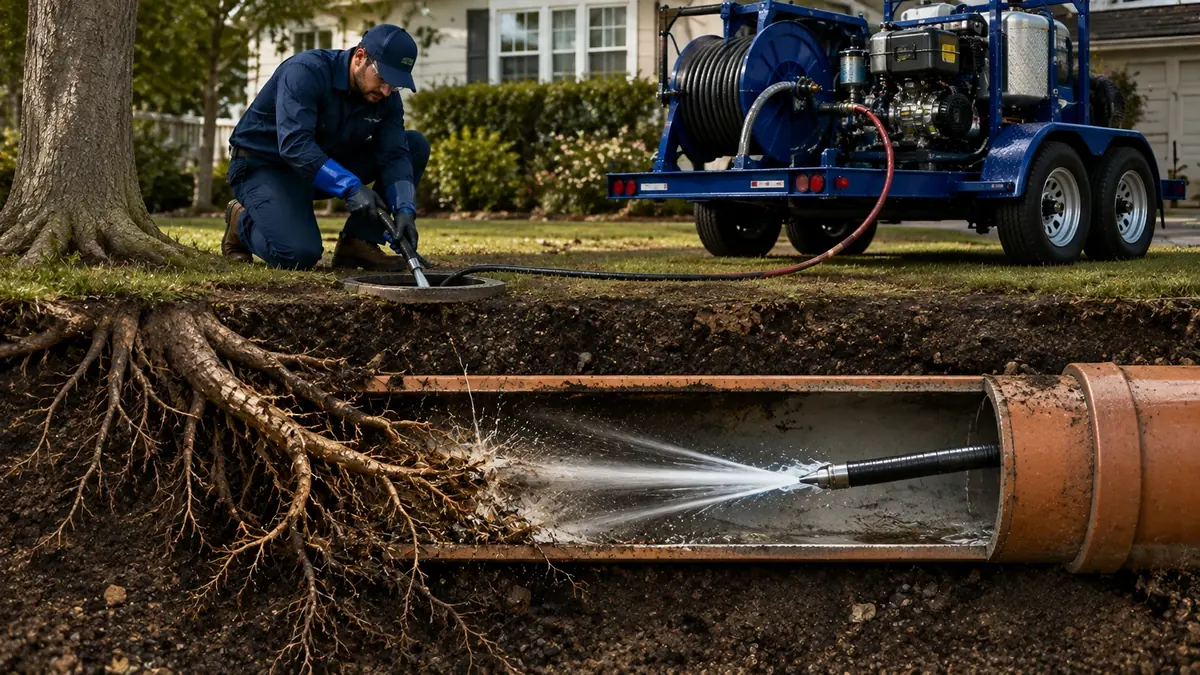 Tree Root Removal with Hydro Jetting in Sunset Beach